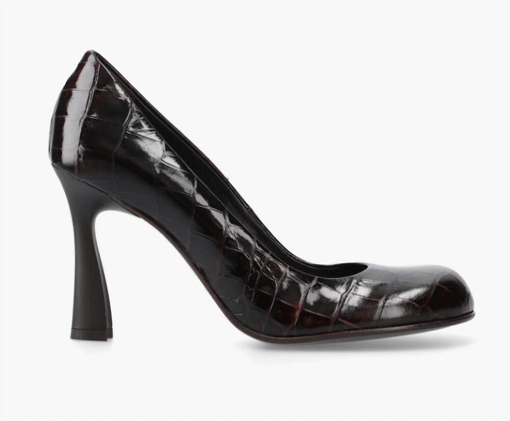 NEW PREMIATA women's croc high heel in chocolate